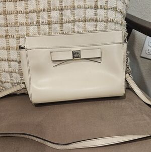 Kate Spade Cream Crossbody Bag with Bow